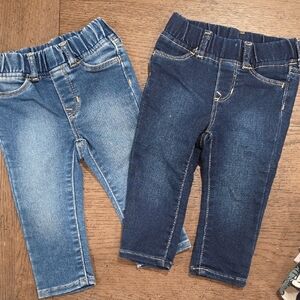 GAP Blue Jeans Elastic Waistband Stretchy Denim